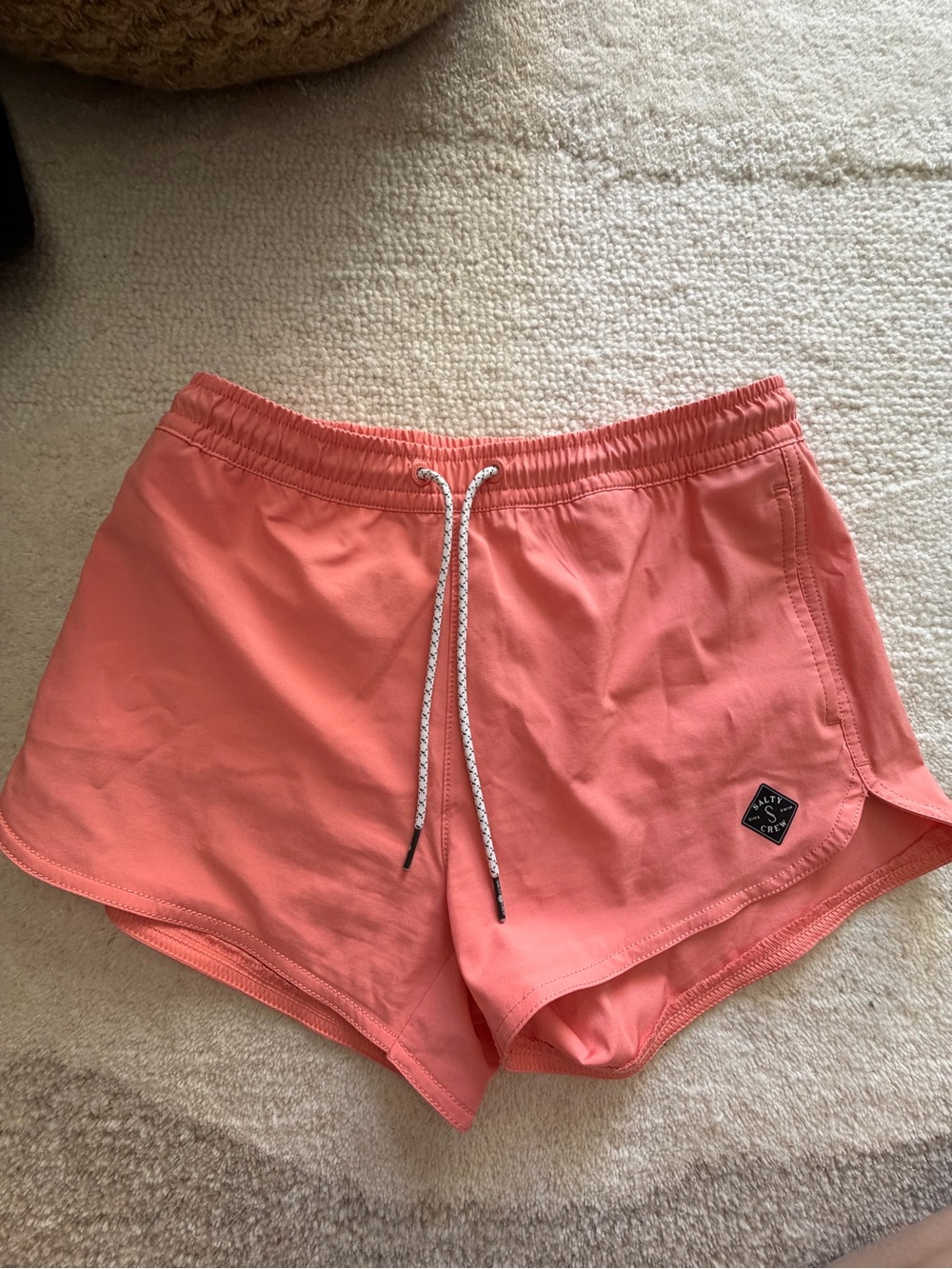 Salty Crew Coral Drawstring Athletic Shorts